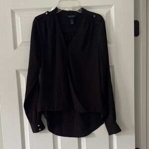 White House Black Market Black Blouse